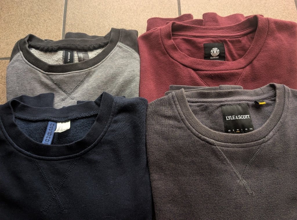 4 sweaters: 10 euro, Enlèvement ou Envoi, Porté, Bleu, ONEILL