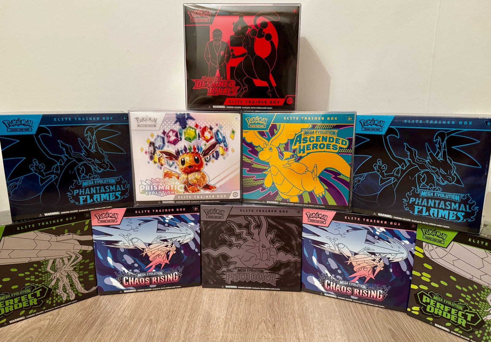 Sealed Pokémon ETB’s Engels - Prismatic, Destined, Ascendent, Ophalen of Verzenden, Nieuw, Booster, Foil