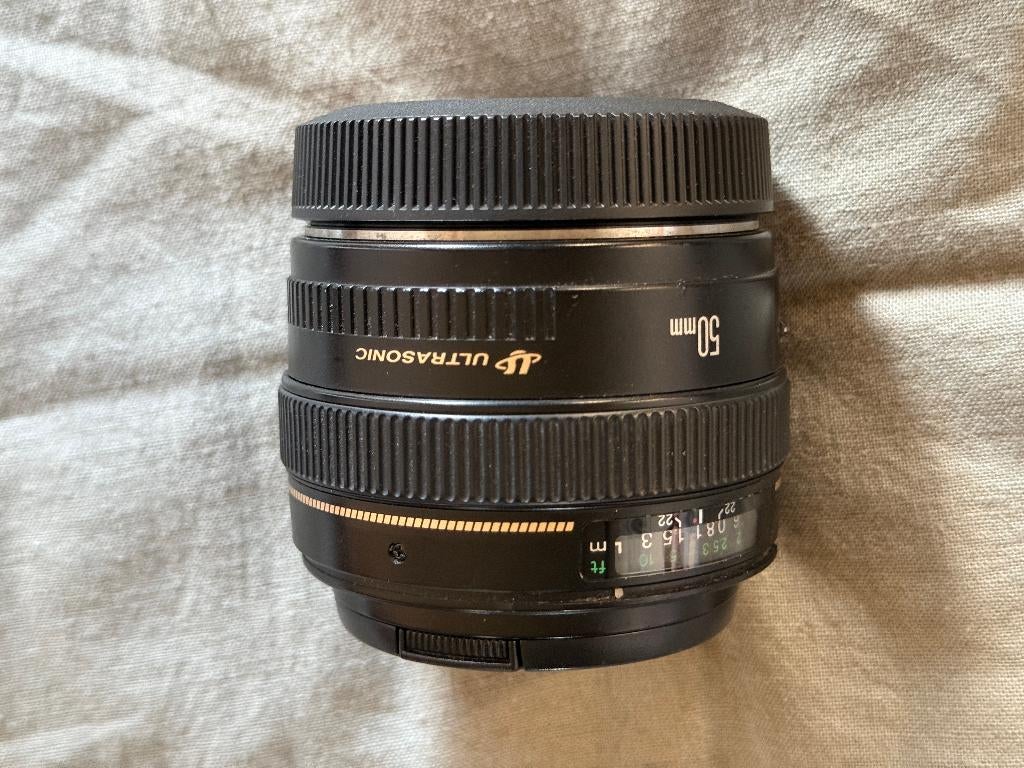 Canon lens 50 mm f/1.4 voor EF-S fitting, Enlèvement ou Envoi, Utilisé, Lentille standard