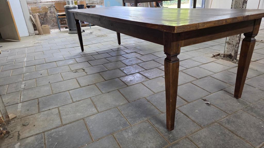 Prachtige oude boerentafel 3 meter lang met 3 laden, Huis en Inrichting, Tafels | Eettafels, Ophalen of Verzenden, Gebruikt