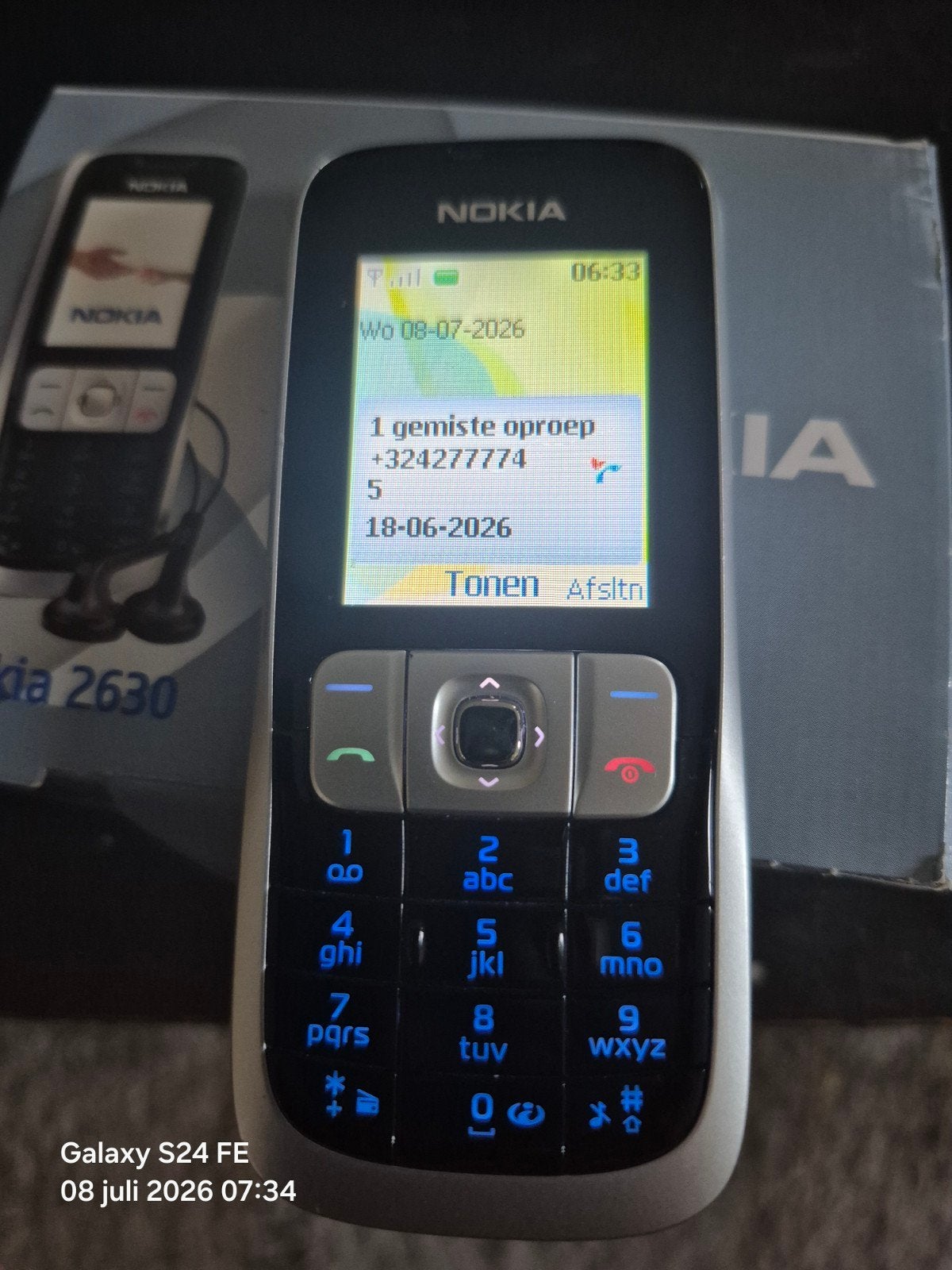 Nokia 2630, Enlèvement ou Envoi