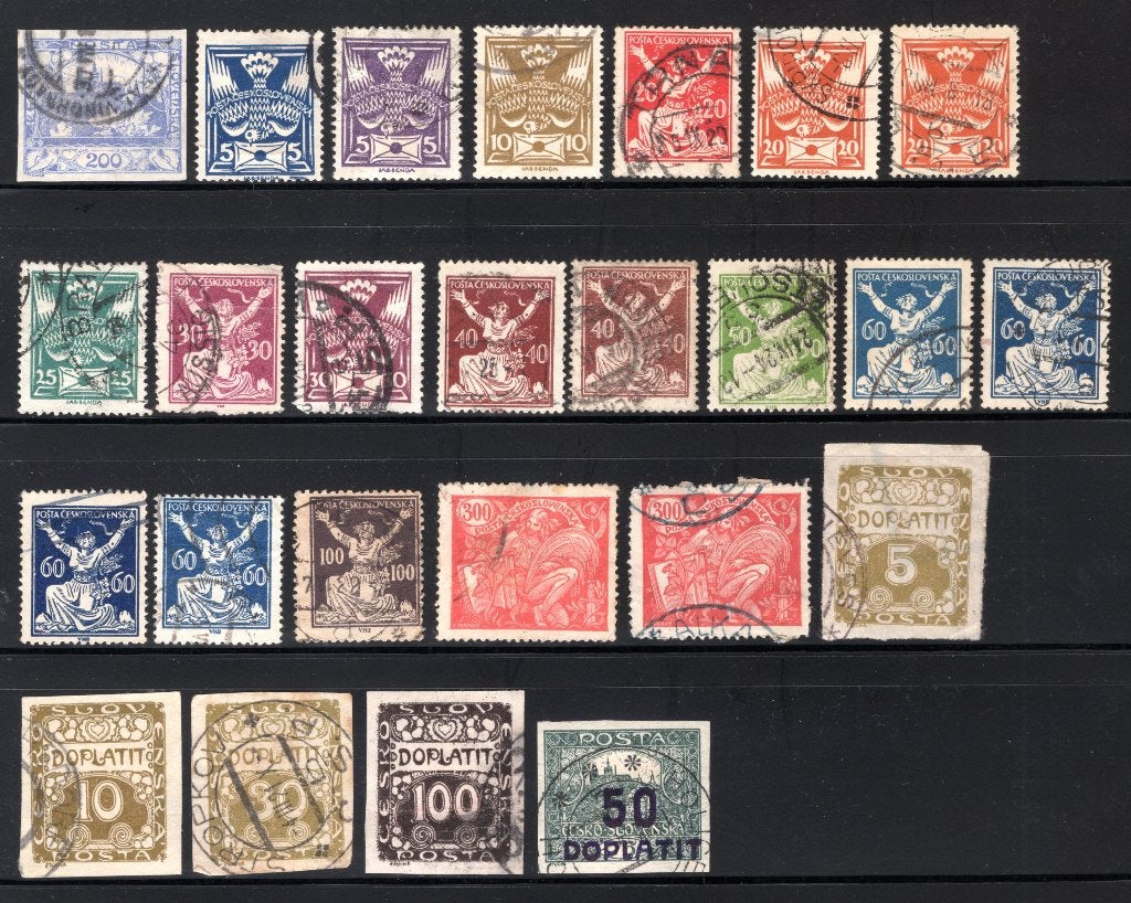 TCHÉCOSLOVAQUIE Année 1918-1919 timbrée, Envoi, Autres pays, Affranchi