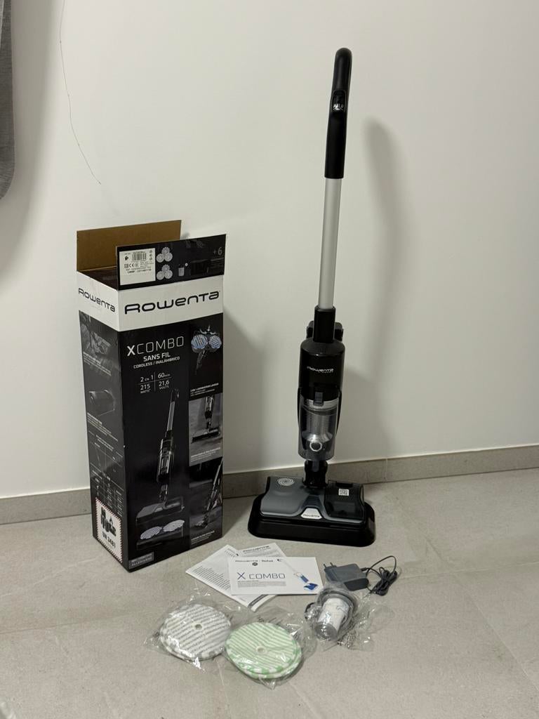 ROWENTA- aspirateur laveur - sans fil- X COMBO, Electroménager, Enlèvement, Comme neuf, Aspirateur