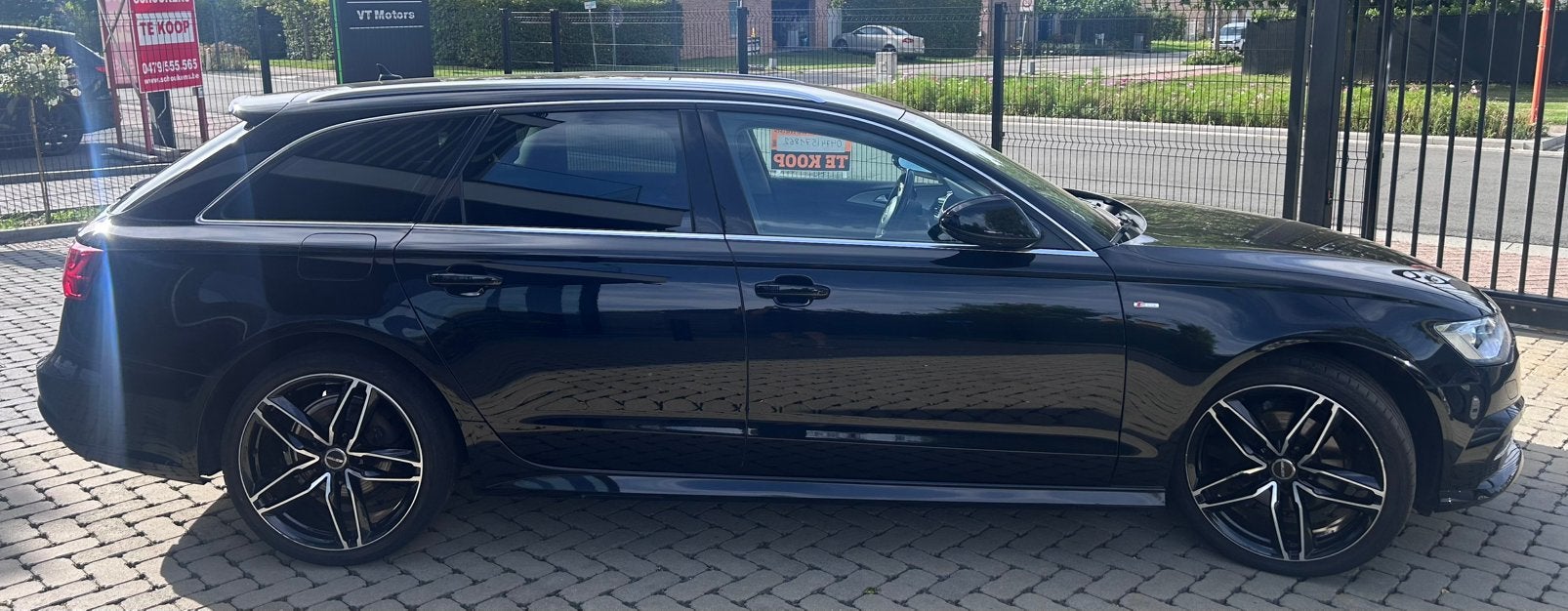 Audi A6 S-line, Auto's, Zwart, Leder, 5 deurs, Particulier