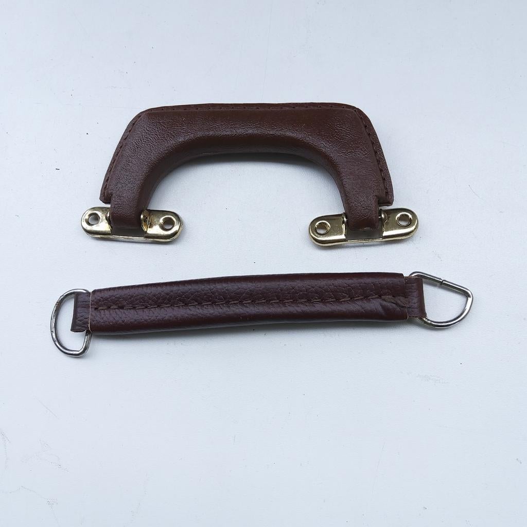 2 nieuwe, leren handgrepen voor tas, koffer, kist...8, Ophalen of Verzenden, Nieuw