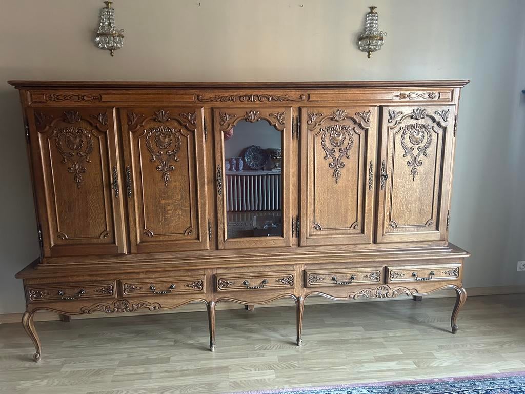 Buffet en chêne H 155 X 265 X 45, Enlèvement, Comme neuf