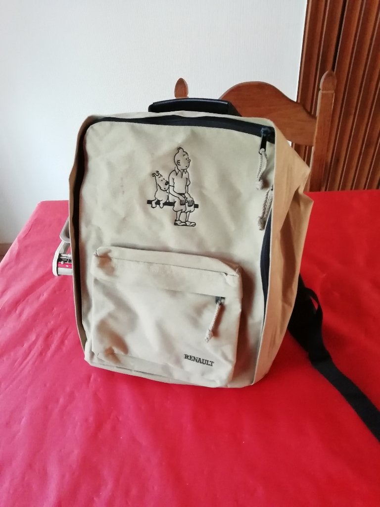 Sac à dos tintin renault 40 cm x 30 cm avec poche à l'avant., Bijoux, Sacs & Beauté, Enlèvement ou Envoi, Comme neuf