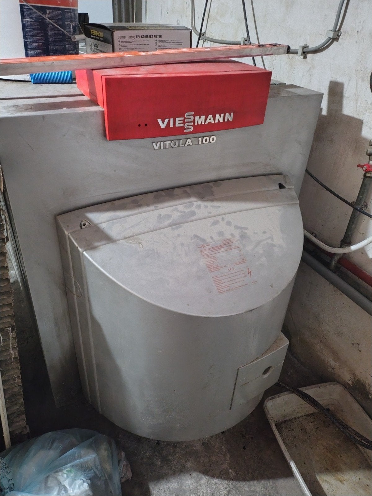 Chaudière à mazout viessman 55kw, Ophalen