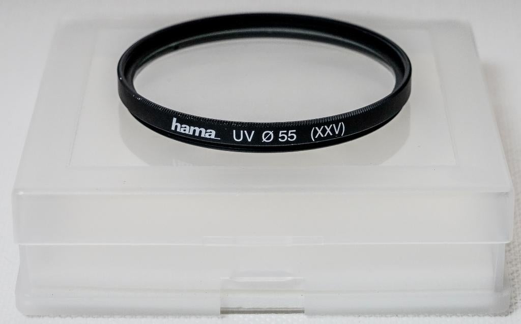 FILTRE UV HAMA 55 mm - SÉRIE XXV, TV, Hi-fi & Vidéo, Photo | Filtres, Enlèvement ou Envoi, 50 à 60 mm, Hama, Filtre UV