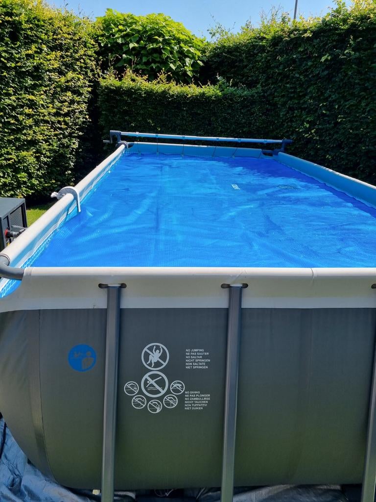 Intex zwembad met warmtepomp en filter, Tuin en Terras, Ophalen