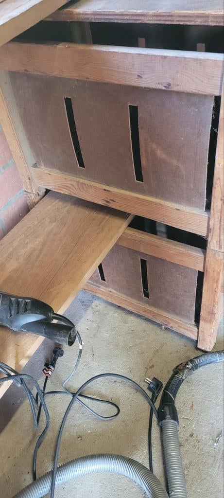 6 houten bakken stapelbaar, Ophalen