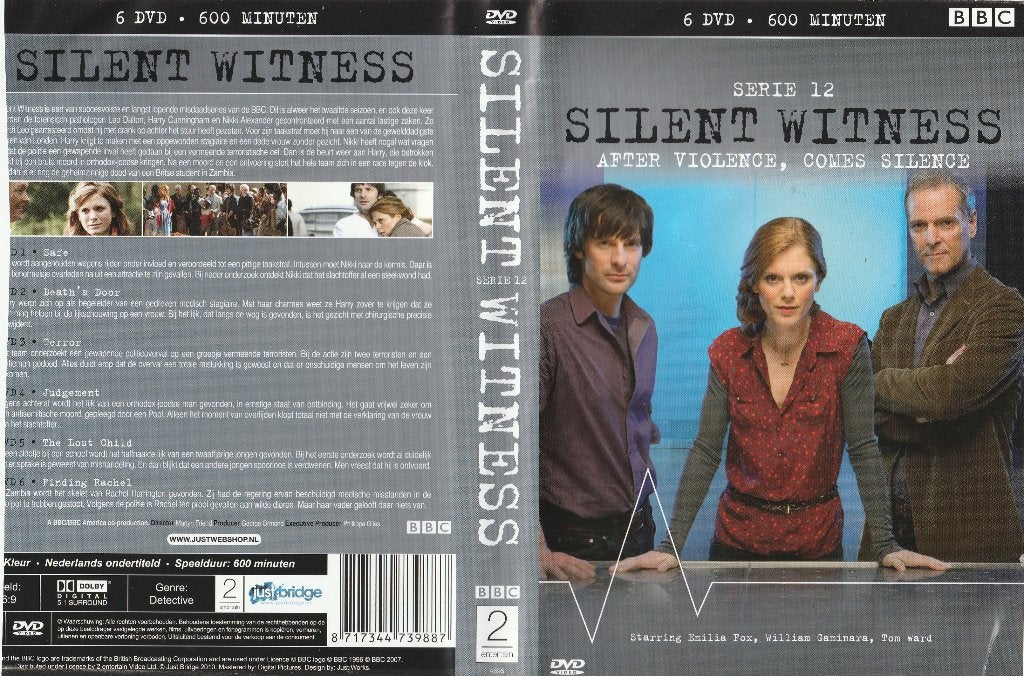 Silent Witness serie 12, Cd's en Dvd's, Engels, Nederlands, Ophalen of Verzenden, Zo goed als nieuw