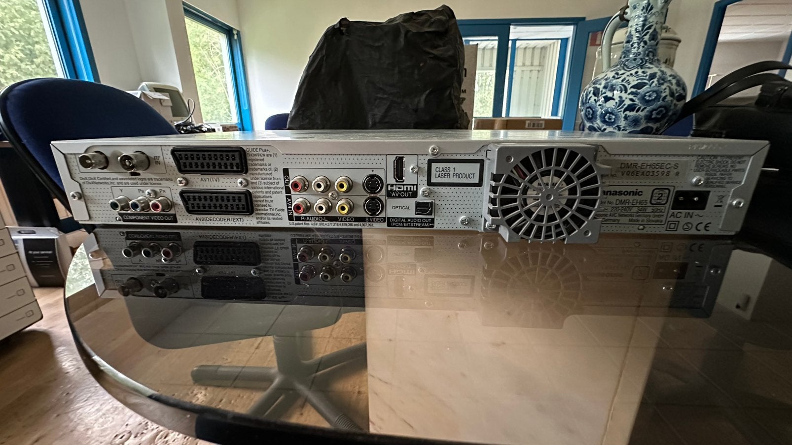 Panasonic DMR-EH65 — Enregistreur DVD avec disque dur 250 Go, TV, Hi-fi & Vidéo, Enlèvement, Utilisé, Enregistreur à disque dur