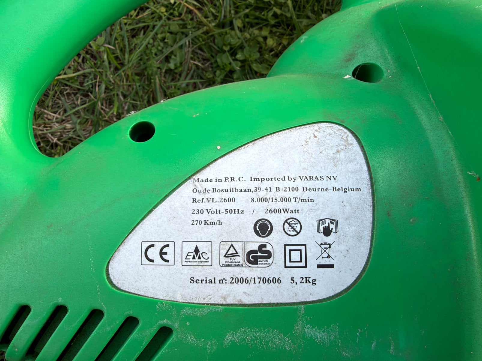 Bladblazer-zuiger-versnipperaar met opvangzak, Tuin en Terras, Ophalen, Gebruikt, Handgedragen, Met opvangzak