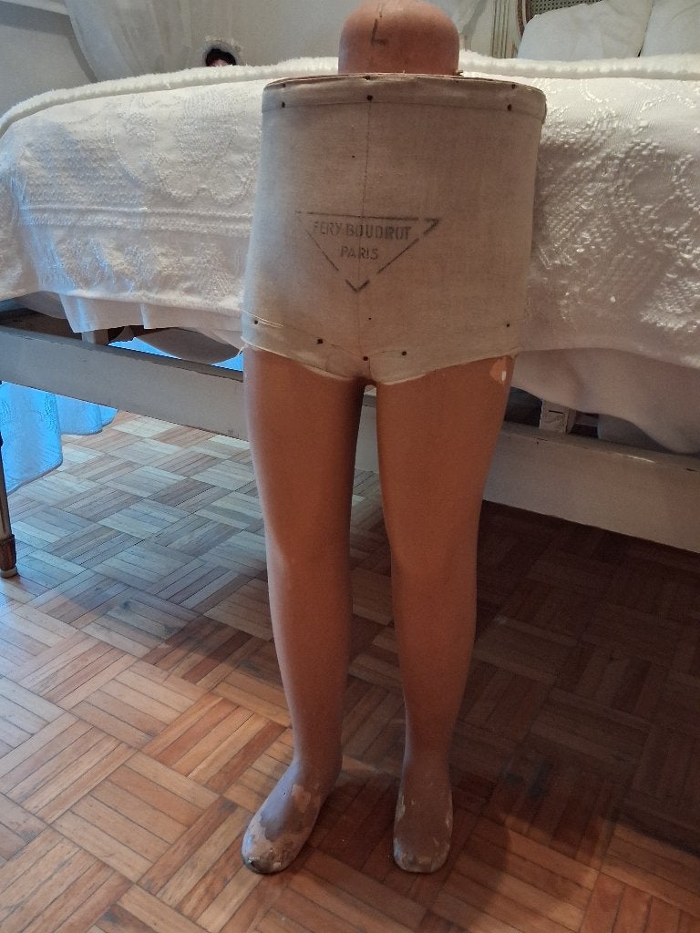 Antiek Mannequintje Benen van Gips of Plaaster + Gratis, Antiek en Kunst, Ophalen of Verzenden