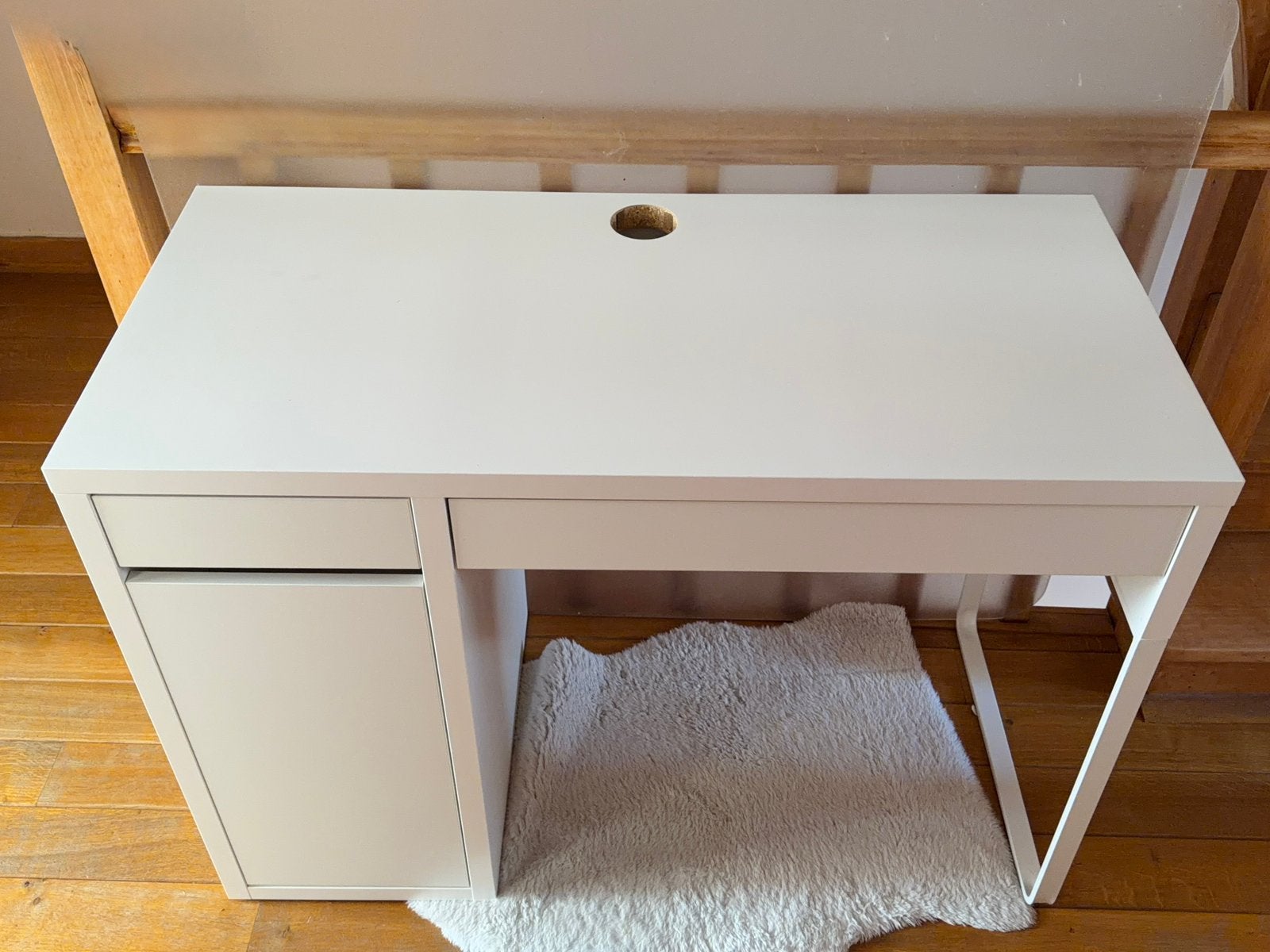 Ikea Micke wit bureau, Ophalen, Hout, Demontabel, Nieuw