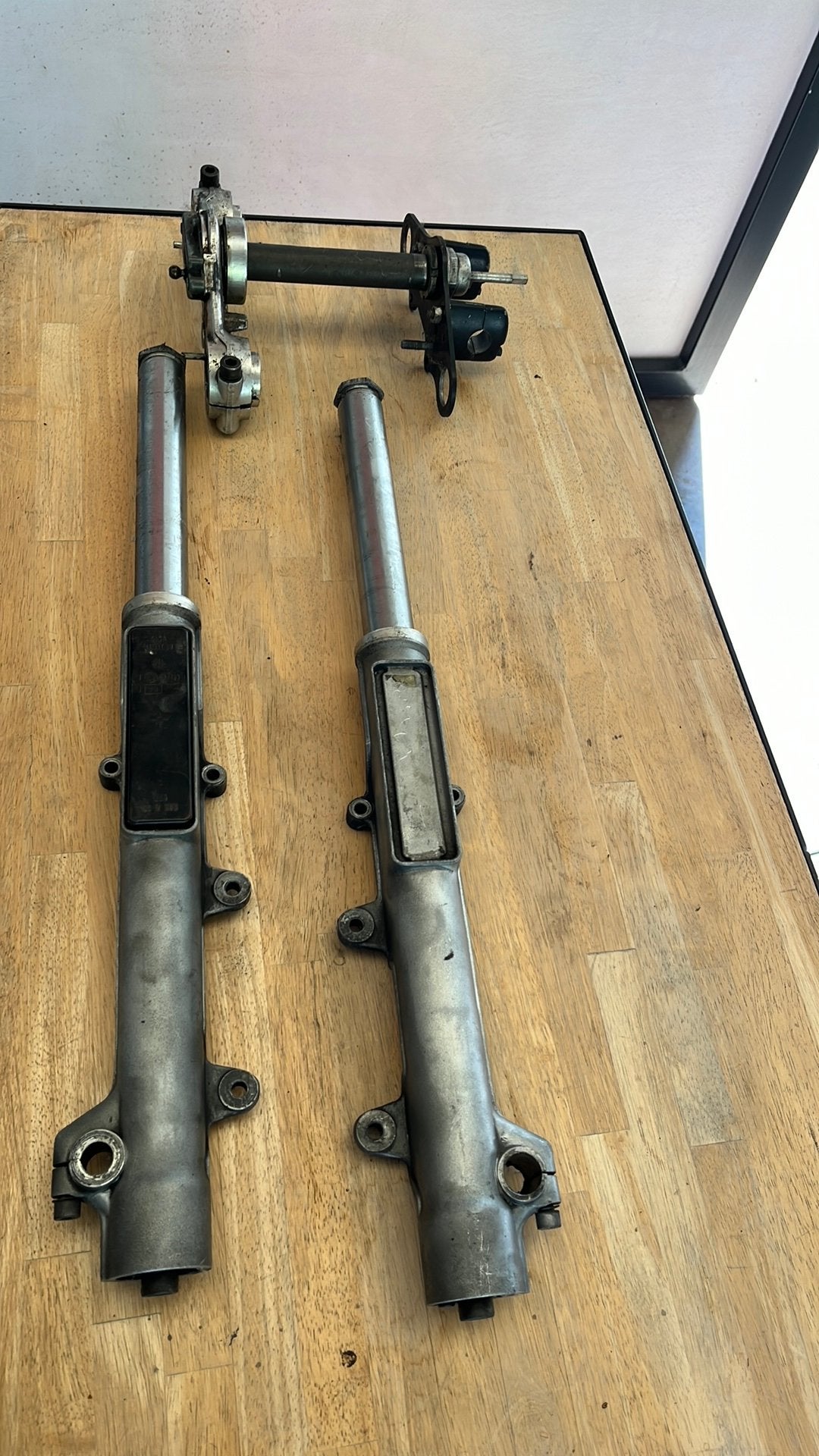 Vorkpoten bmw r100 met kroonplaat, Motoren, Ophalen
