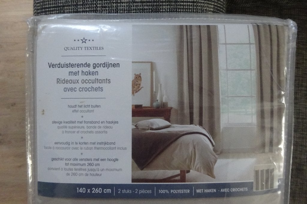 gordijnen, Huis en Inrichting, Ophalen, Met haken, Overgordijn, Overige merken