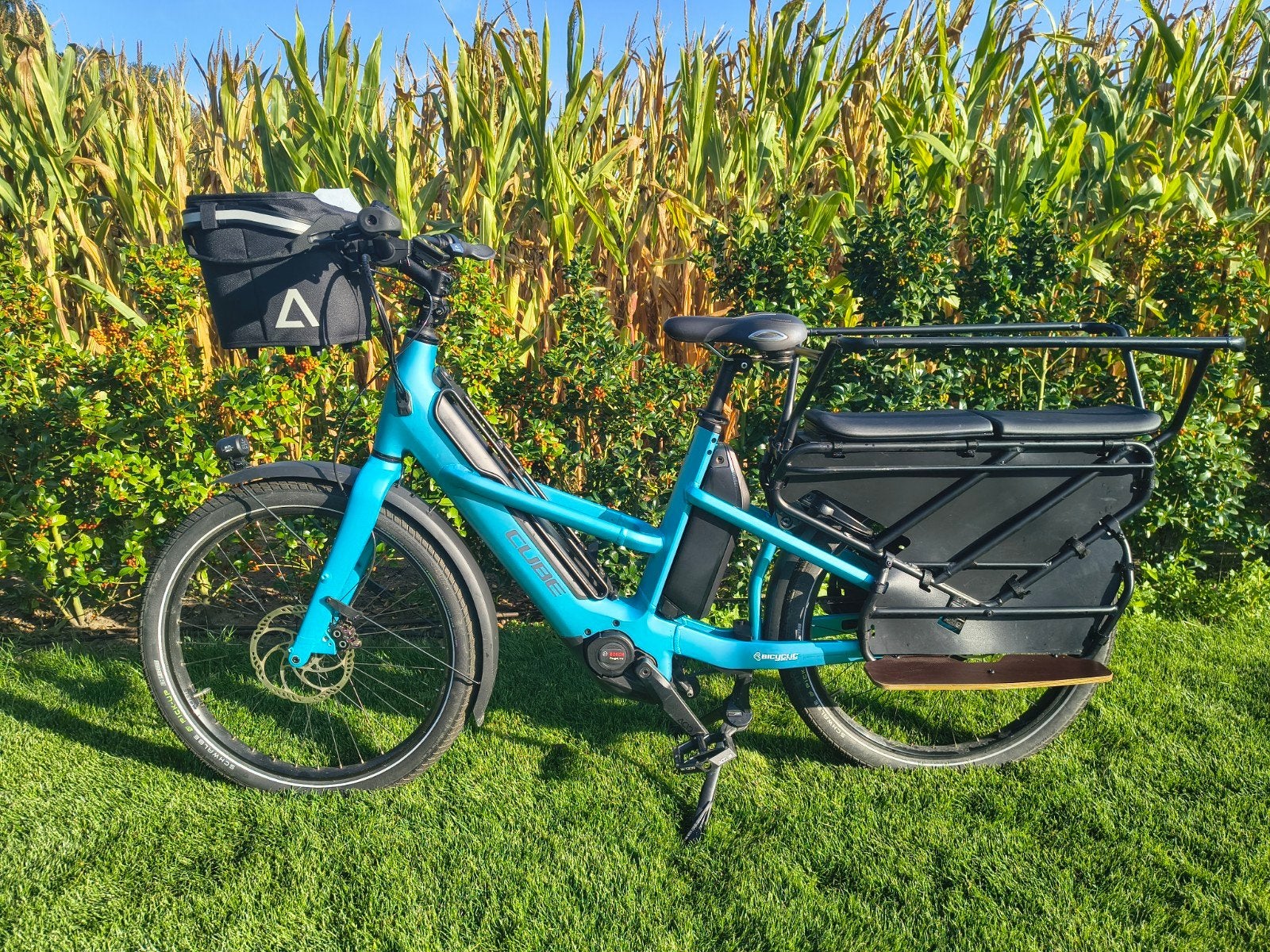 Cube longtail Hybride 725 Blue, Vélos & Vélomoteurs, Vélos électriques, Enlèvement, Utilisé, 50 km par batterie ou plus, Cube