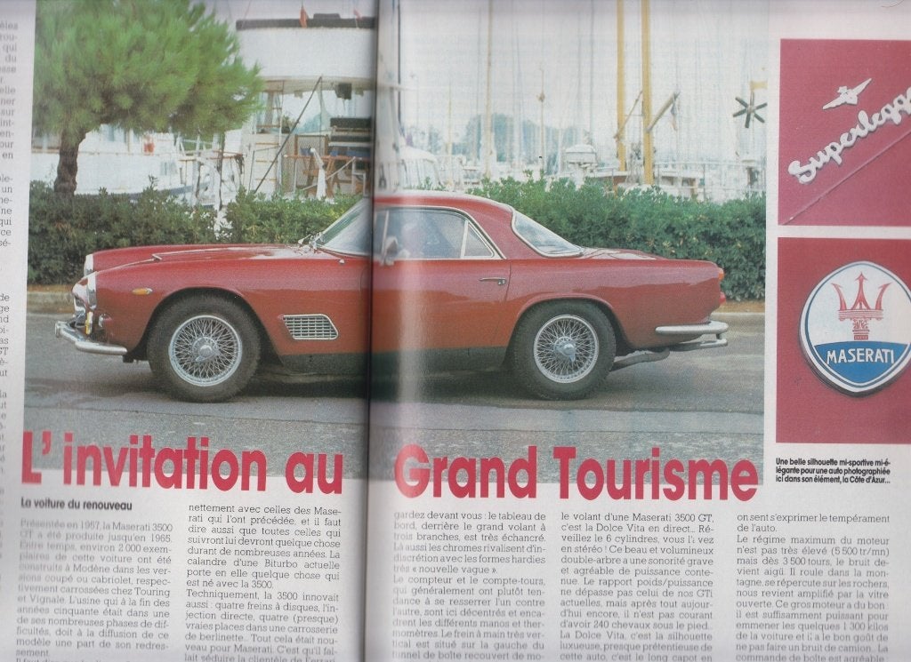Maserati 3500 GT voiture de collection, Livres, Autos | Livres, Envoi, Utilisé