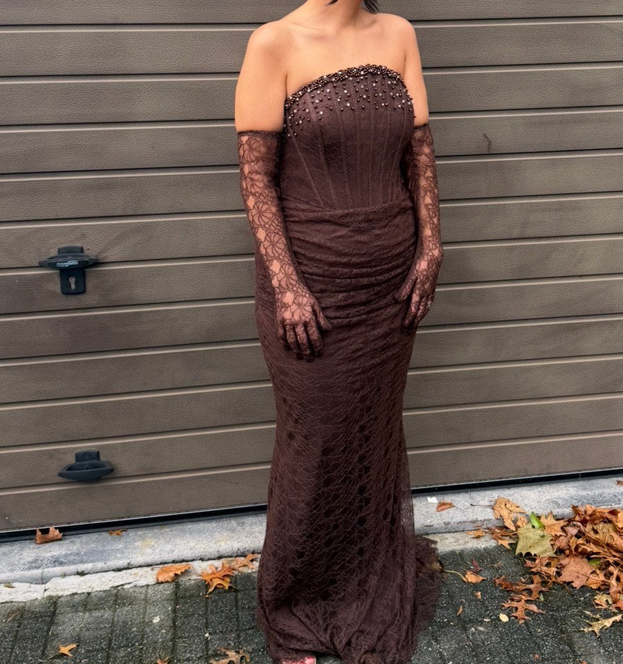 Robe de soiree, Enlèvement ou Envoi, Porté, Brun
