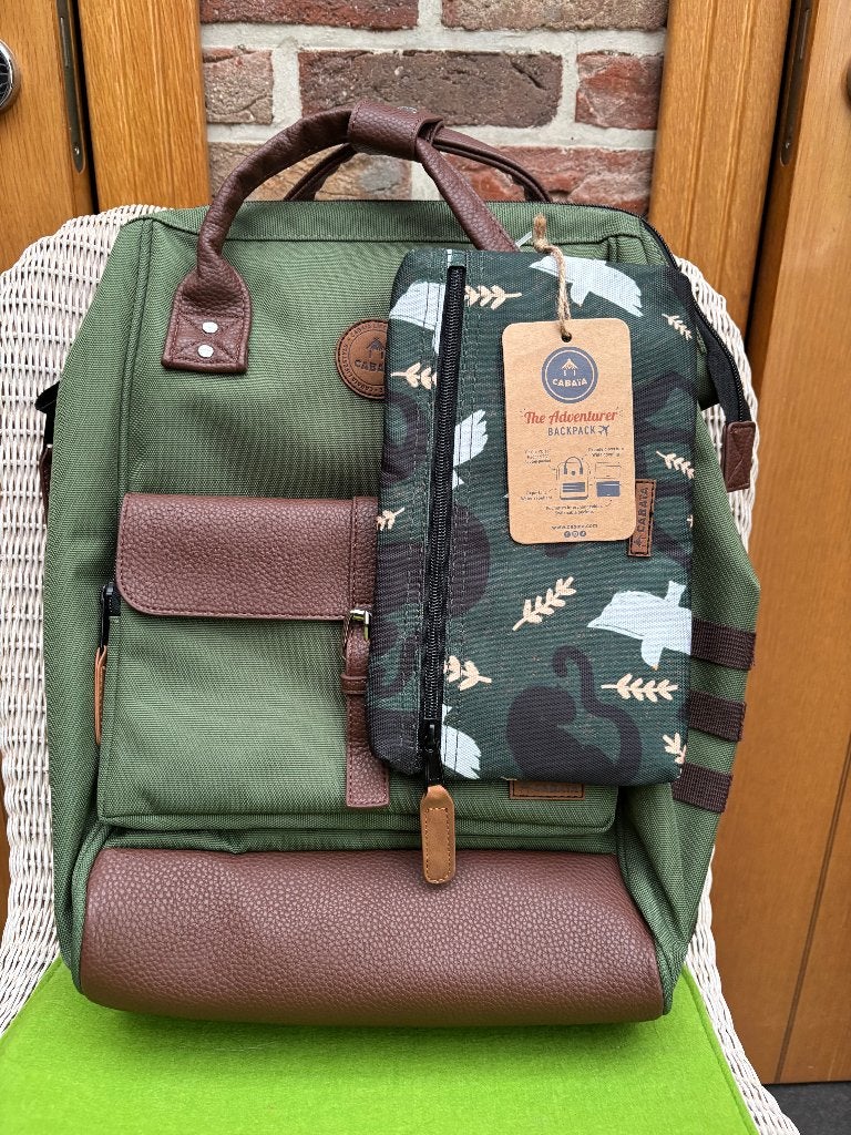 CABAIA : Adventurer Rugzak M, Ophalen, Nieuw, Groen, Rugtas