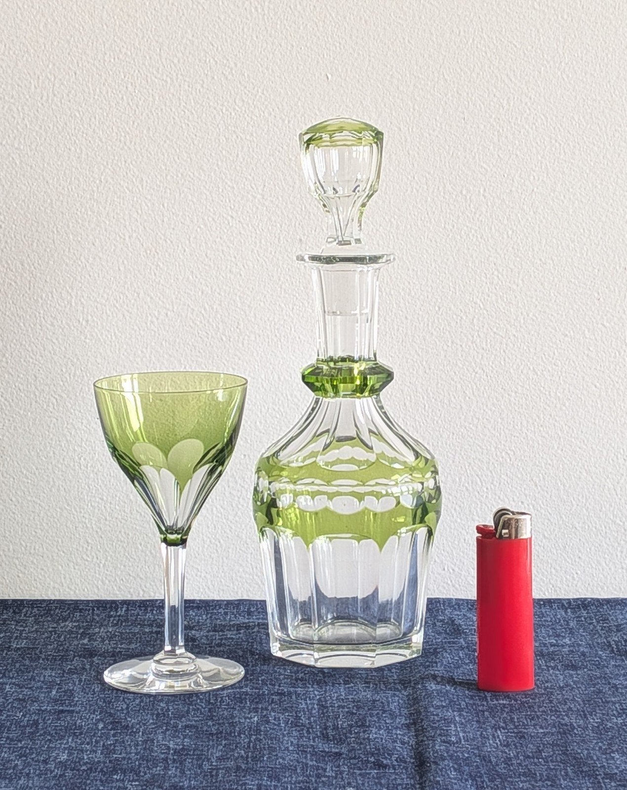 Carafe à liqueur modèle Marie Stuart en cristal Val Saint La, Enlèvement ou Envoi