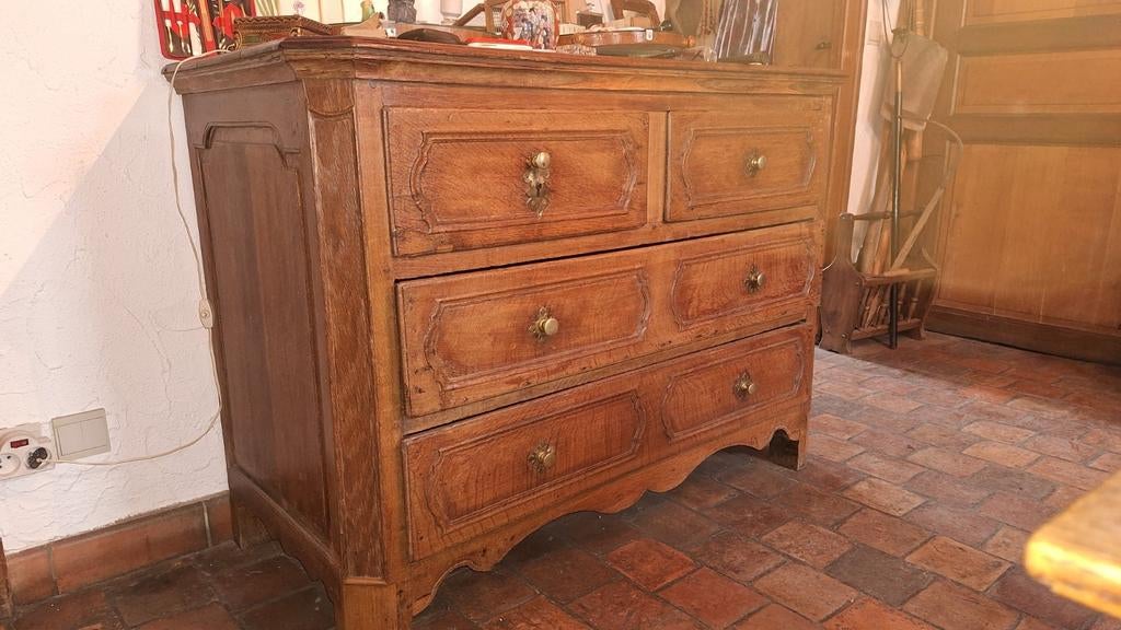 Meuble chêne 19é siècle. Ancienne commode., Enlèvement