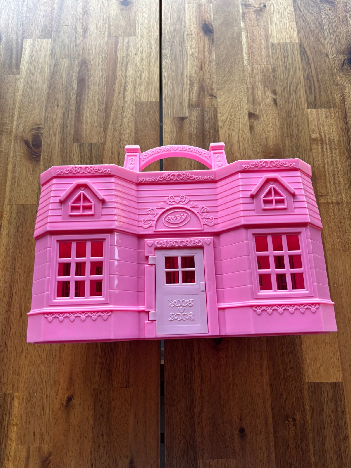 Vintage Crayola koffer poppenhuis, Kinderen en Baby's, Ophalen of Verzenden, Zo goed als nieuw, Poppenhuis