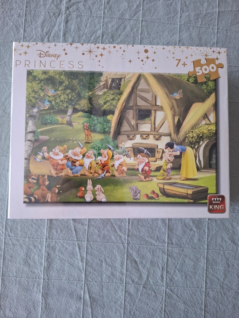 Disney Sneeuwwitje en de zeven dwergen puzzel van 500stuks, Ophalen of Verzenden, Sneeuwwitje of Doornroosje, Nieuw, Overige typen