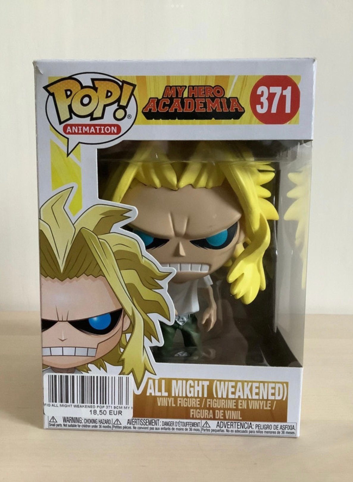 Funko pop All Might weakened, Collections, Enlèvement ou Envoi, Comme neuf