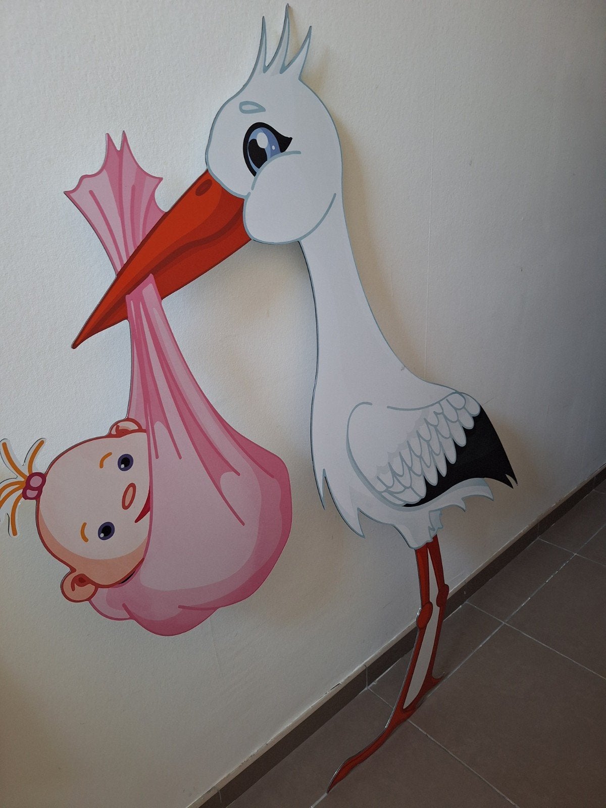 Te koop NIEUWE Ooievaar ., Kinderen en Baby's, Kraamcadeaus en Geboorteborden, Ophalen