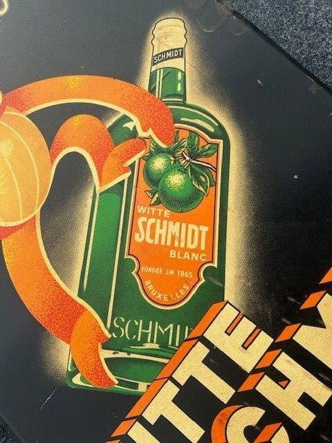 Witte Schmidt . Belgisch van 1939., Verzamelen, Ophalen of Verzenden, Gebruikt, Reclamebord