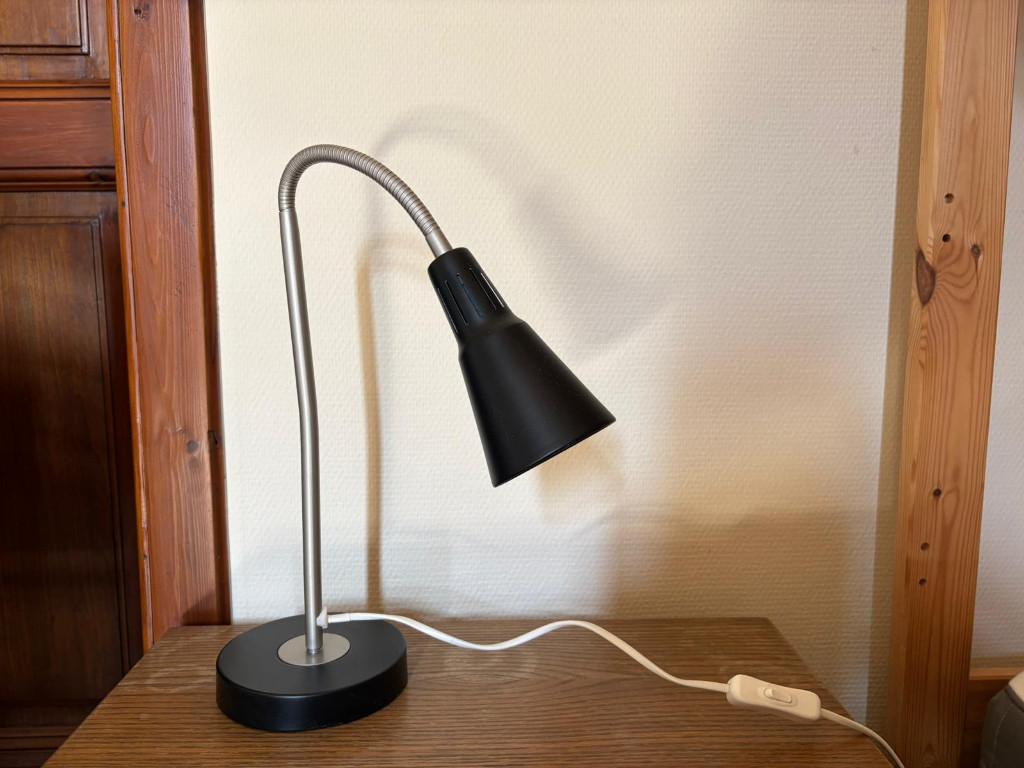 Zwarte nachtlamp, Ophalen, Gebruikt, Metaal of Aluminium