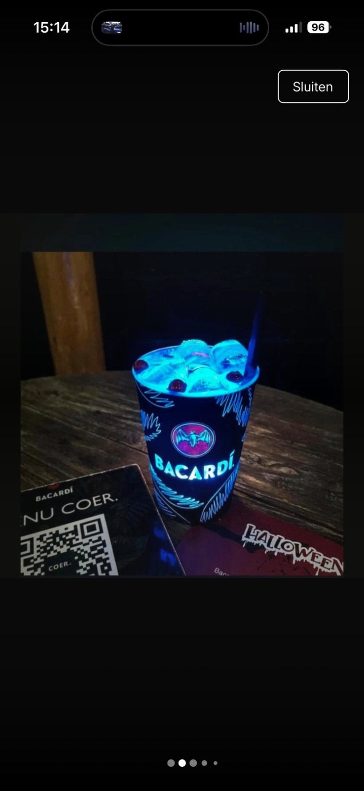 Bacardi lichtbekers, Collections, Verres & Petits Verres, Neuf, Enlèvement