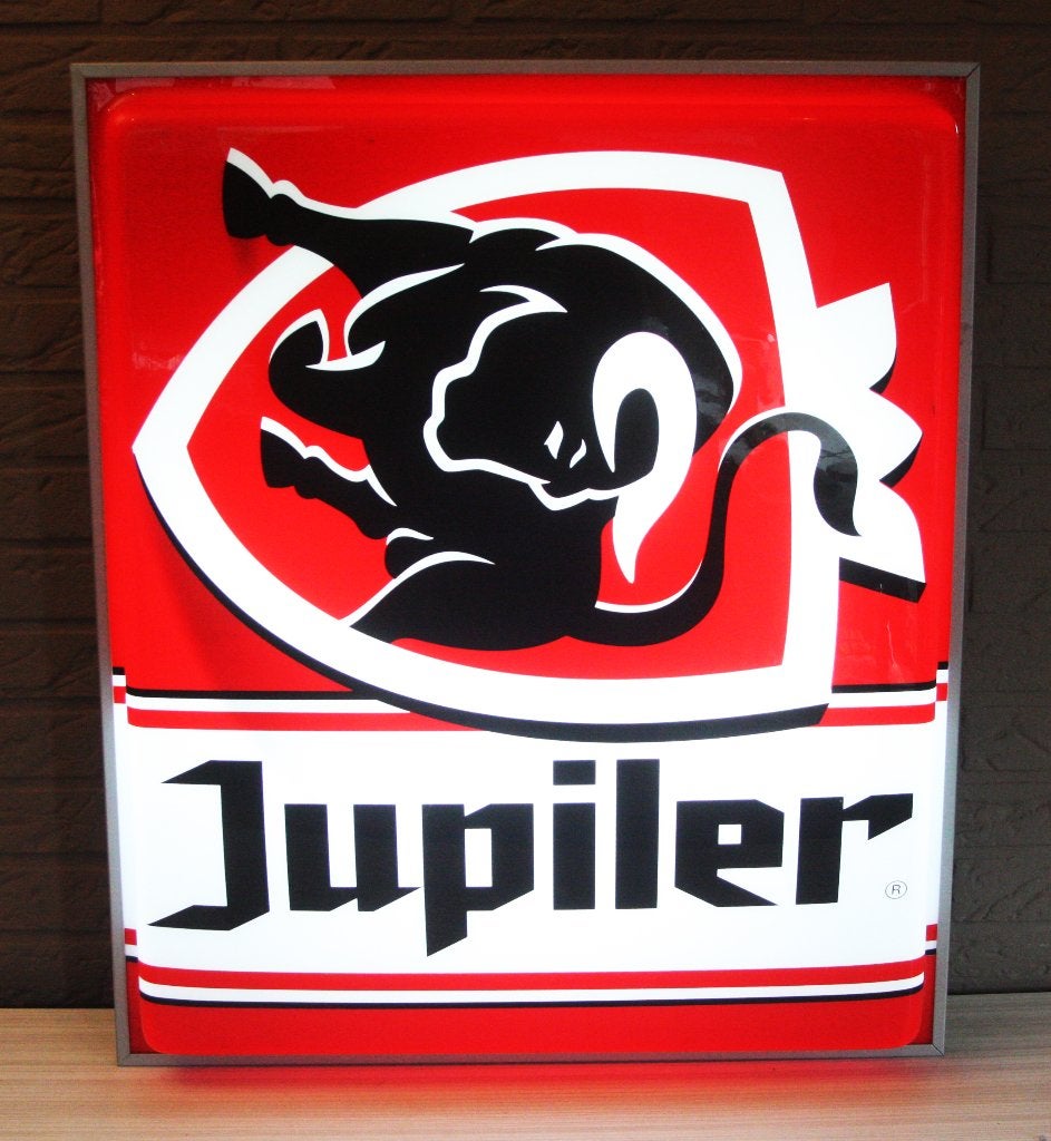 Vintage Jupiler Lichtbak / Lichtreclame, Ophalen of Verzenden, Zo goed als nieuw, Jupiler