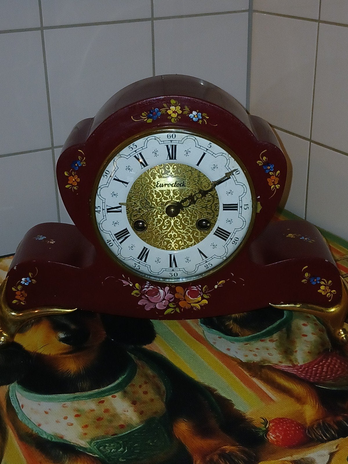Euroclock tafelklok Neufchatel stijl., Ophalen