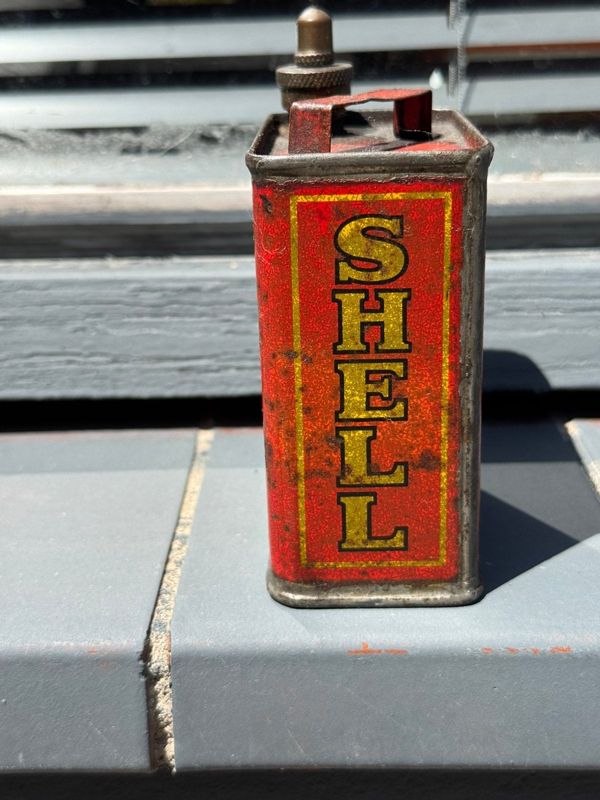 SHELL mini Junior olie blikje, Ophalen of Verzenden, Gebruikt, Verpakking