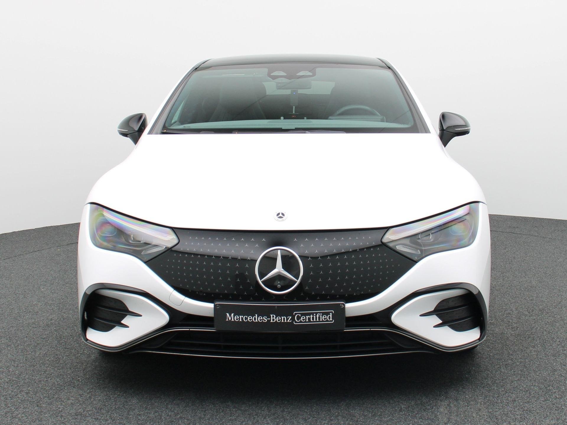 Mercedes-Benz EQE 350 AMG Line + AIRMATIC + PANO DAK + BURME, Auto's, Mercedes-Benz, Automaat, Wit, 96 kWh, EQE
