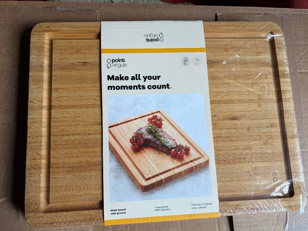 Bamboe vleesplank/snijplank met sapgeul 40x30x3cm & 51x31x3, Huis en Inrichting, Keuken | Keukenbenodigdheden, Nieuw, Snij-/serveerplank