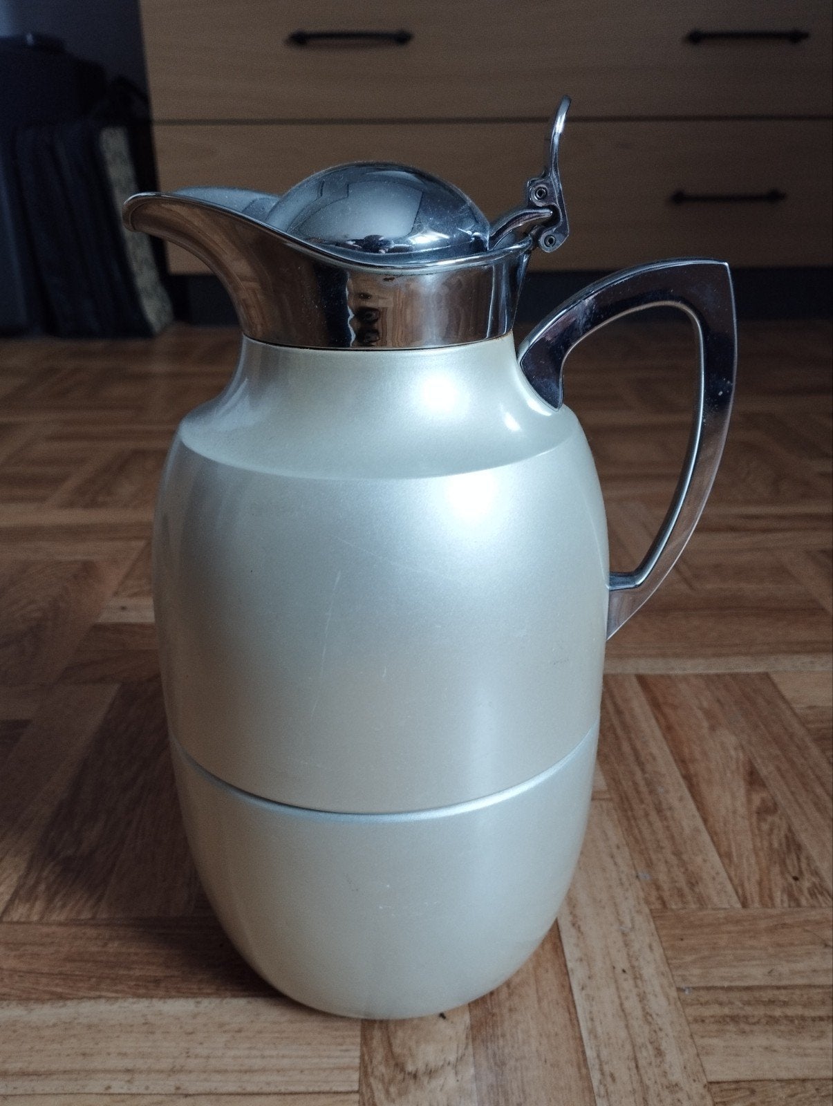een thermos koffie kan kleur licht grijs, Electroménager, Enlèvement