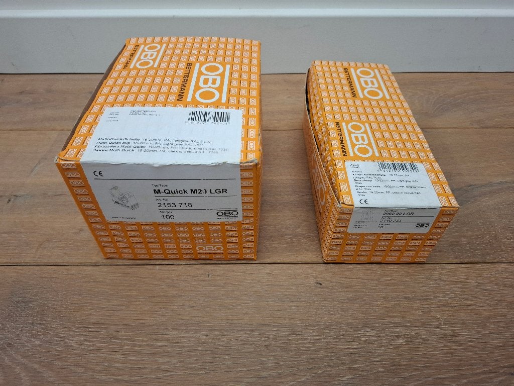 OBO - Kabelbuisklem/Sokkelklem/Opbouwklem/Quick-klem - NIEUW, Verzenden, Nieuw, Overige merken, Overige typen