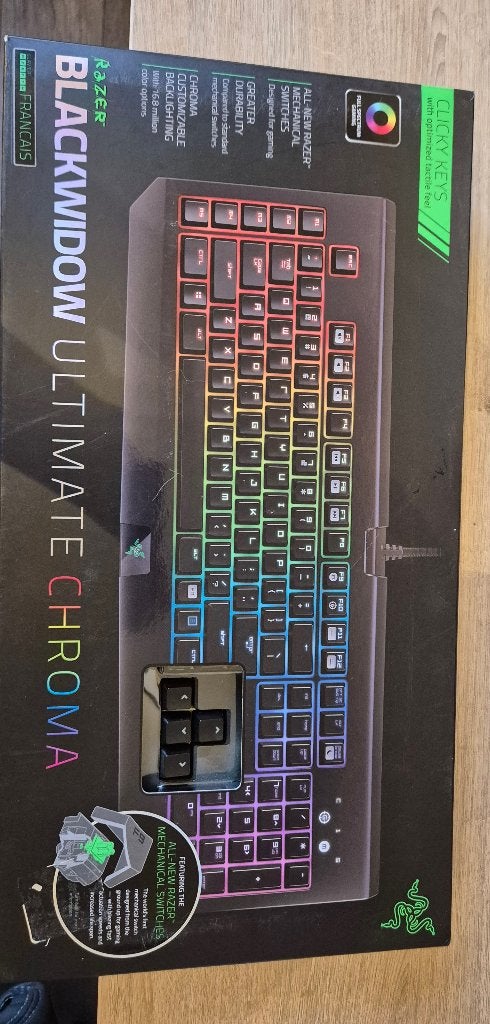 Razer Blackwidow Ultimate Chroma, Ophalen, Gebruikt, Razer, Qwerty