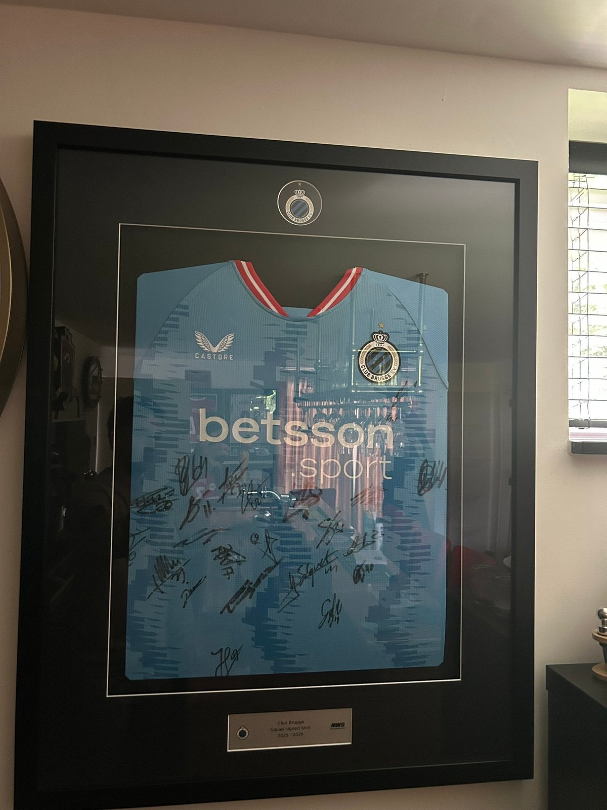 Club Brugge gesigneerd shirt 2025/2026 + Certificaat, Enlèvement ou Envoi, Comme neuf, Maillot