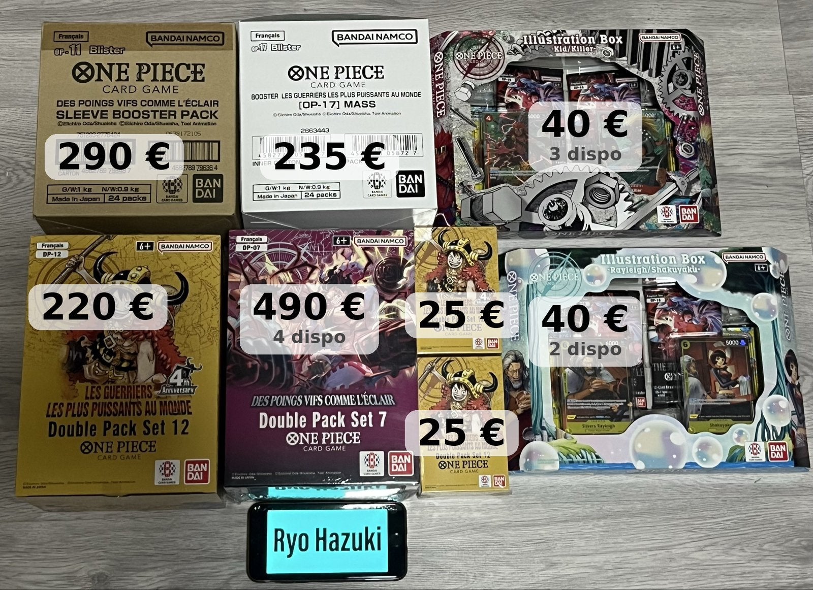 VENTE ONE PIECE, Enlèvement ou Envoi