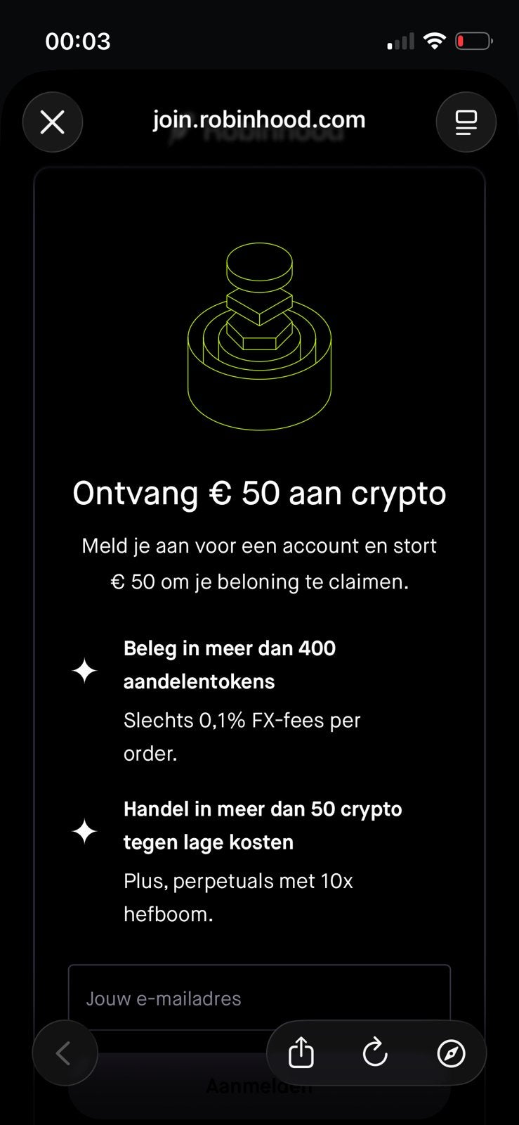 Gratis €50 bij de robinhood app!, Drie personen of meer, Overige soorten, Overige typen