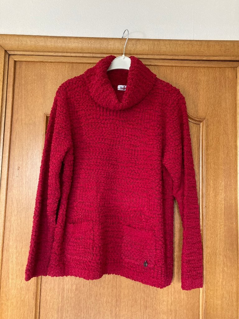 Rode trui met rolkraag (winter), Bellisimo, maat Large, Kleding | Dames, Truien en Vesten, Maat 42/44 (L), Ophalen of Verzenden