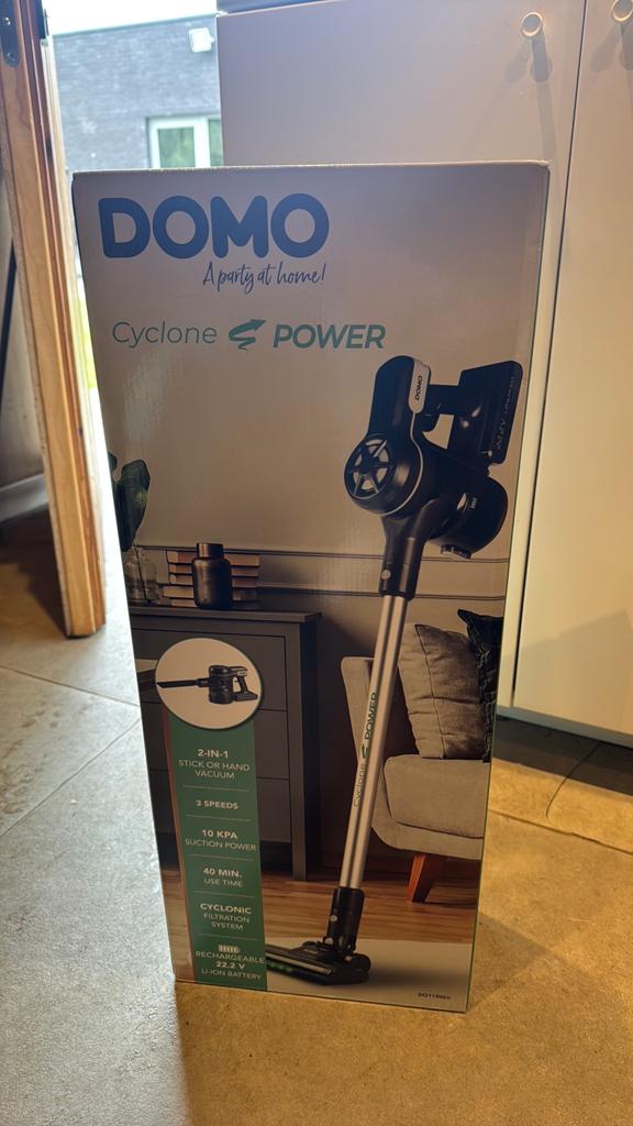 Steelstofzuiger Domo DO1190SV, Neuf, Réservoir, Aspirateur balai, Autres marques