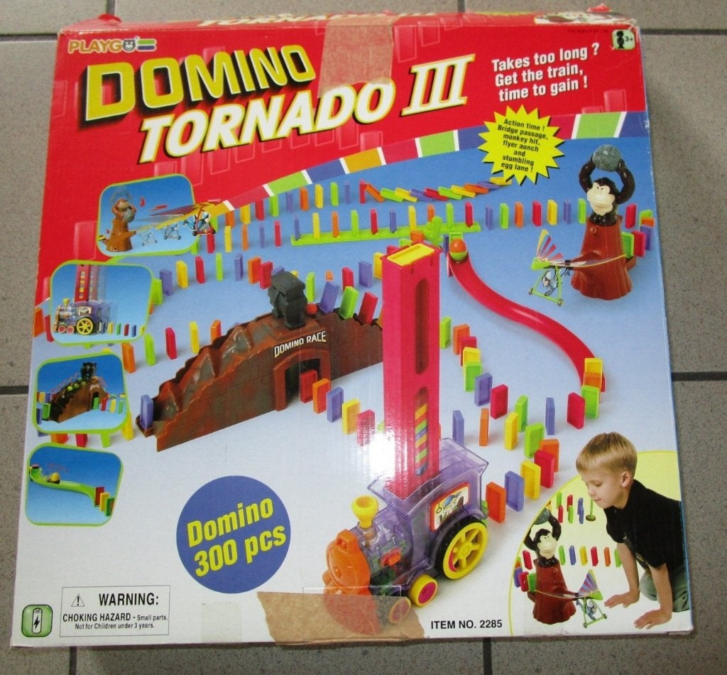 PlayGo Domino Tornado III speelset / bouwset (300 stuks), Ophalen of Verzenden, Gebruikt, Overige merken