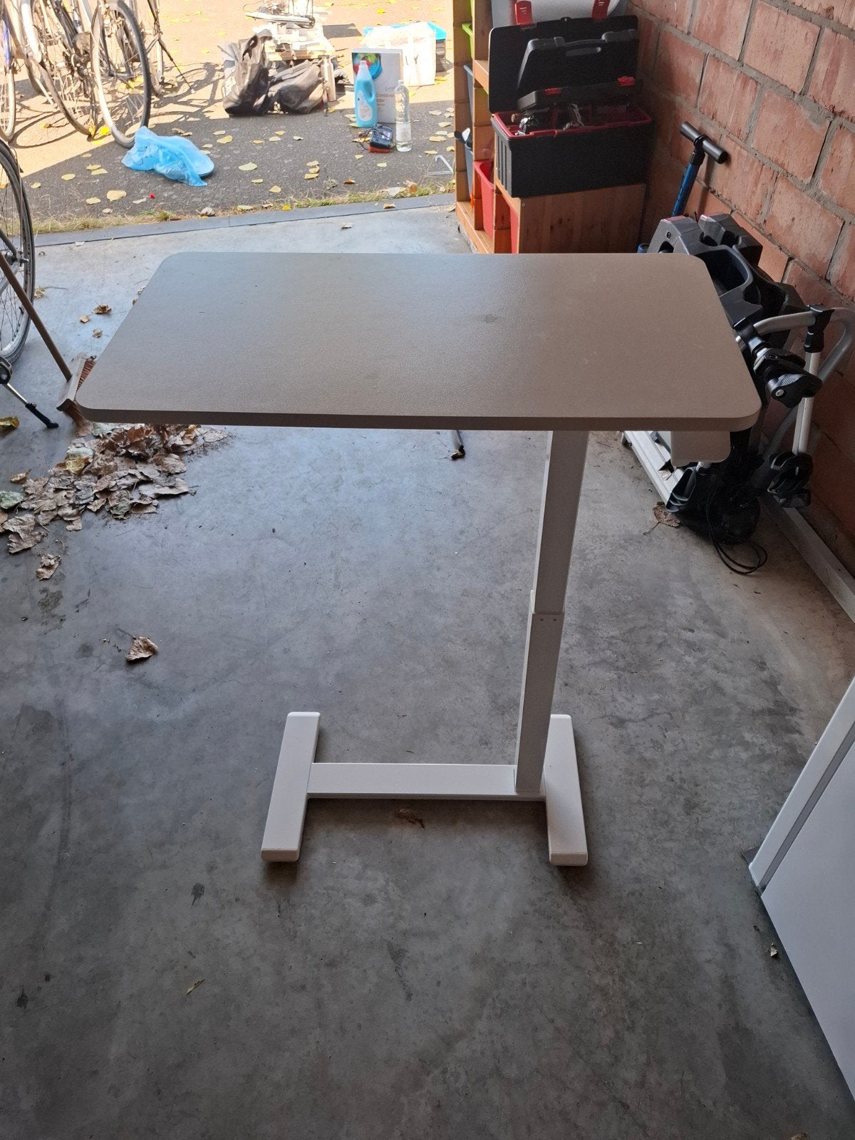 Bollsidan, laptophouder wit 68x36cm, Ophalen, Zo goed als nieuw, Ikea, In hoogte verstelbaar